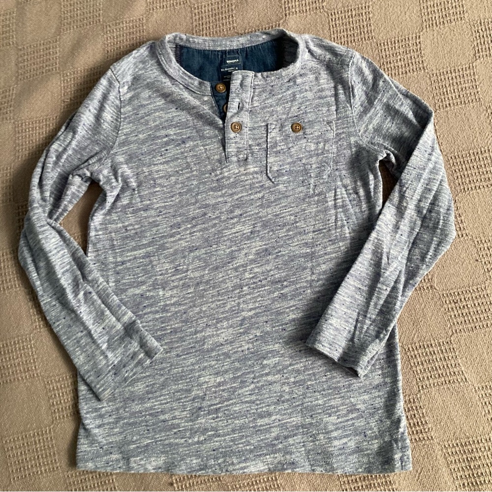Boys Long Sleeve Henley